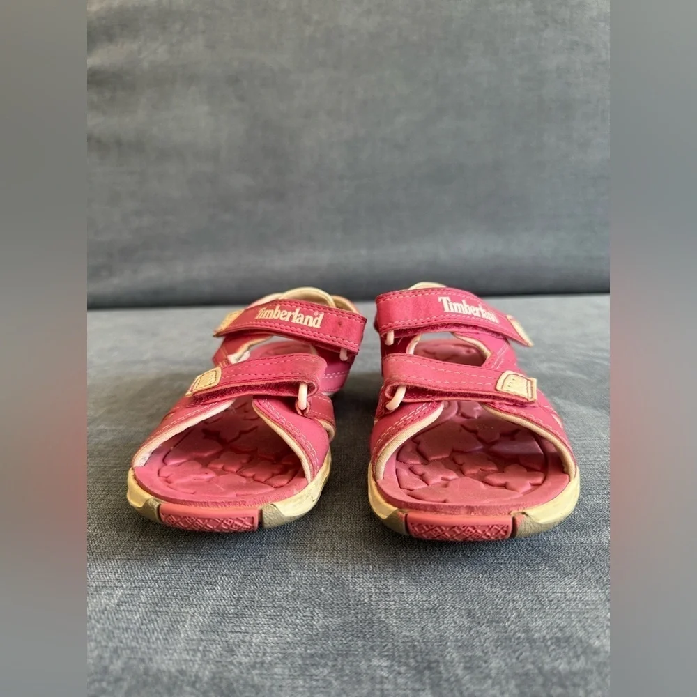 Timberland Juniors Adventure Seeker Strap Sandal Toddler Girls SZ 11 Pink Casual